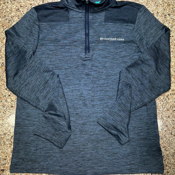 Boys Vineyard Vines Navy blue Quarter-Zip Pullover - Picture 2 of 4